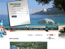 Tablet Screenshot of camp-kovacine.com
